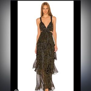 A.L.C black and gold dress